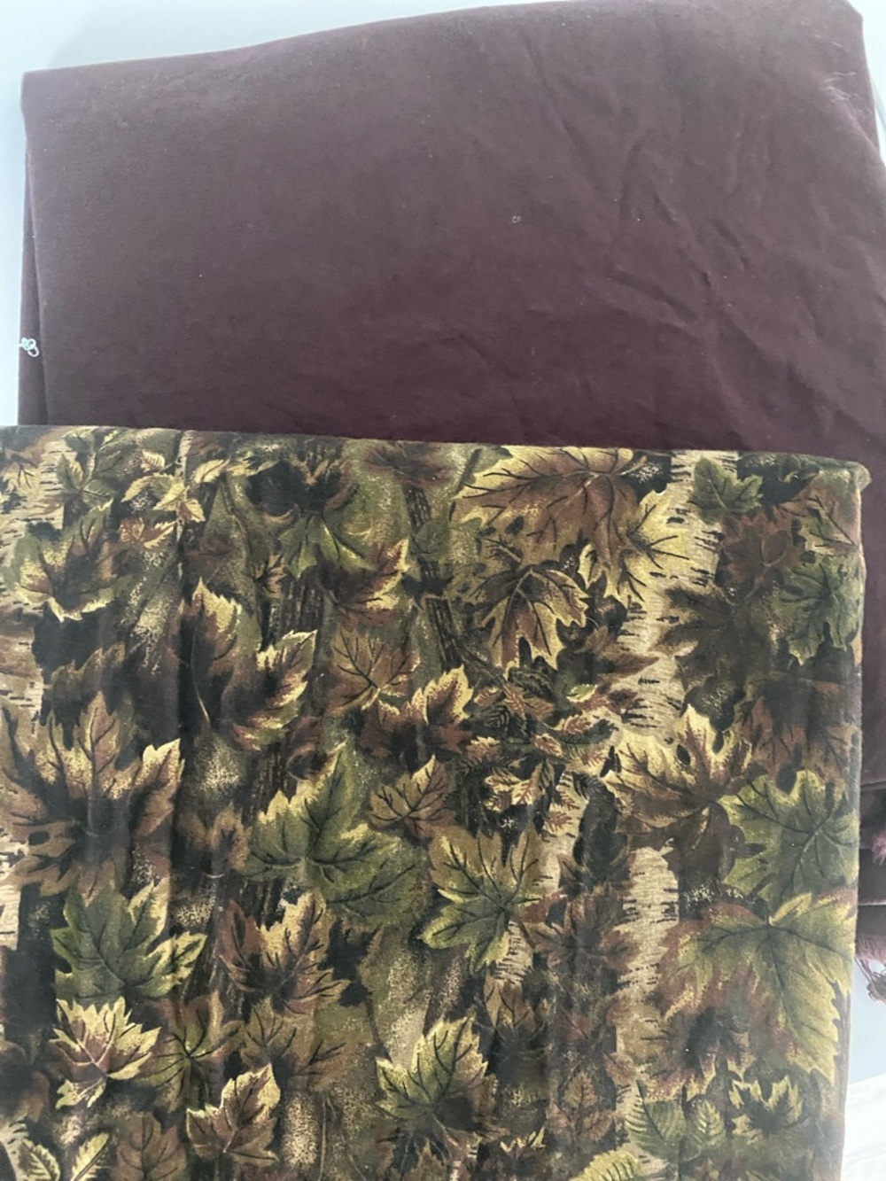 Quilting Fabric Autumn Leaf in Olive, Brown & Gold